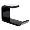 Black Adhesive Desktop Mount Headphone Holder/Hanger/Hook With 2 Stickers Headset Shelf Rack