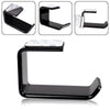 Black Adhesive Desktop Mount Headphone Holder/Hanger/Hook With 2 Stickers Headset Shelf Rack