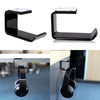 Black Adhesive Desktop Mount Headphone Holder/Hanger/Hook With 2 Stickers Headset Shelf Rack